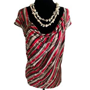 Dana buchman cowl neck blouse